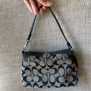 Vintage Coach Monogram Wristlet NWOT